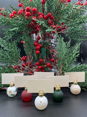 Christmas Bauble Place Card Holders