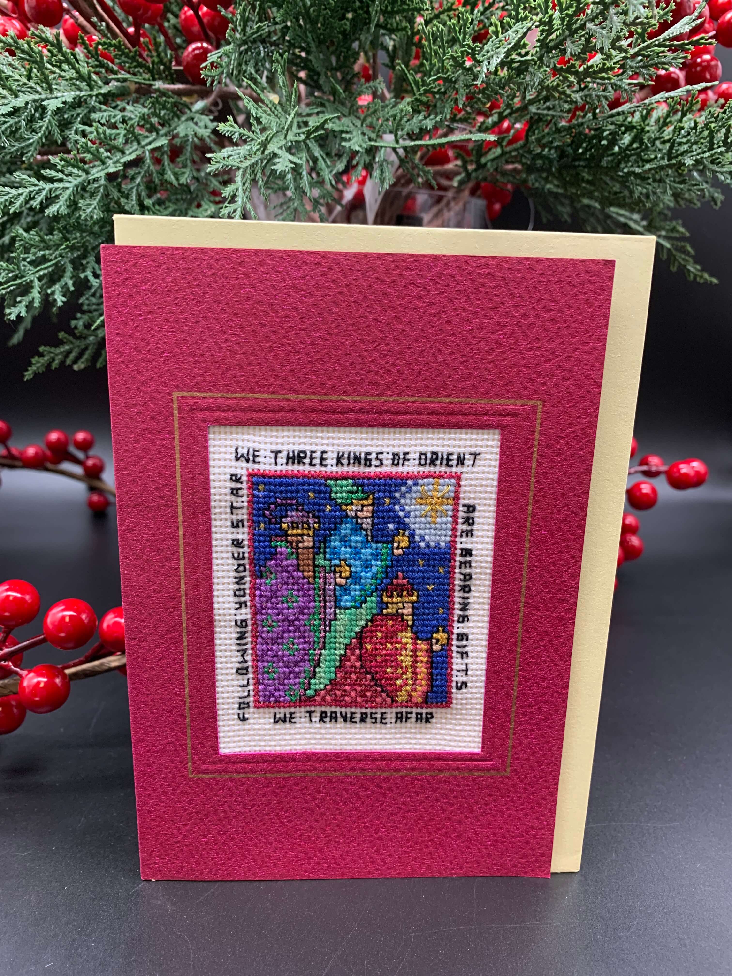 Fair Trade Cross Stitch Christmas Cards