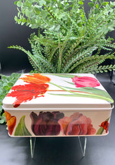 Flowers Biscuit Tin