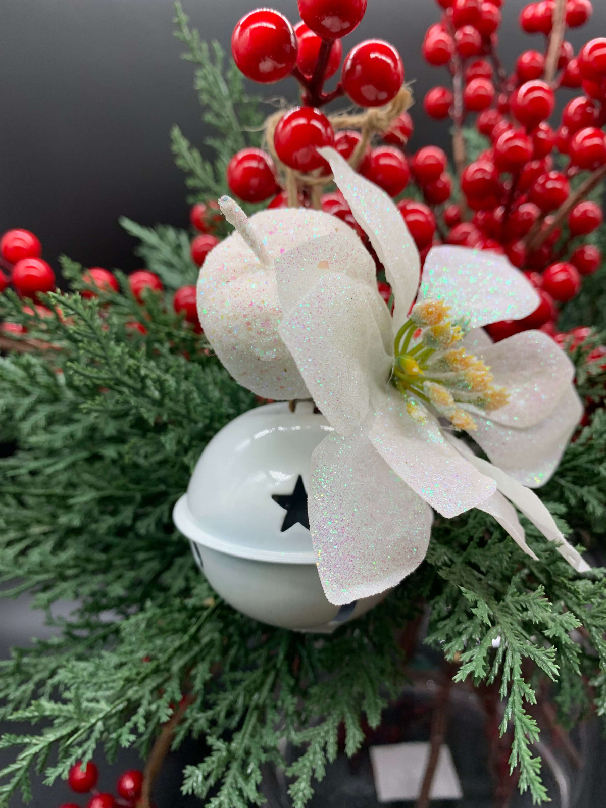 Christmas White Bell Ornament