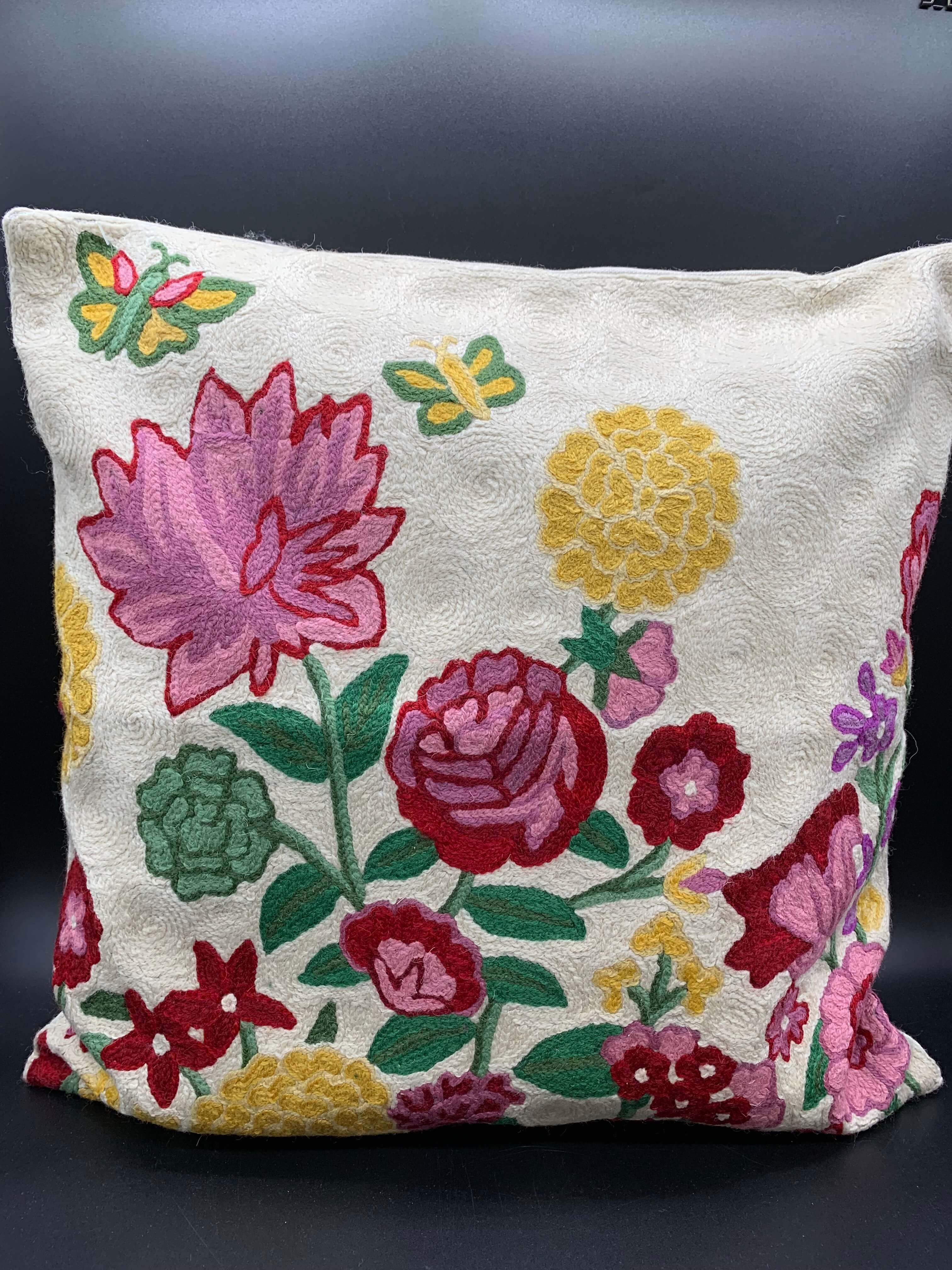 Handmade Chain Stitched Cushion Covers