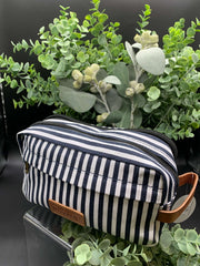 Men's Striped Toiletry Bag