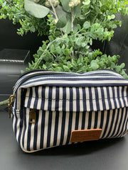 Men's Striped Toiletry Bag