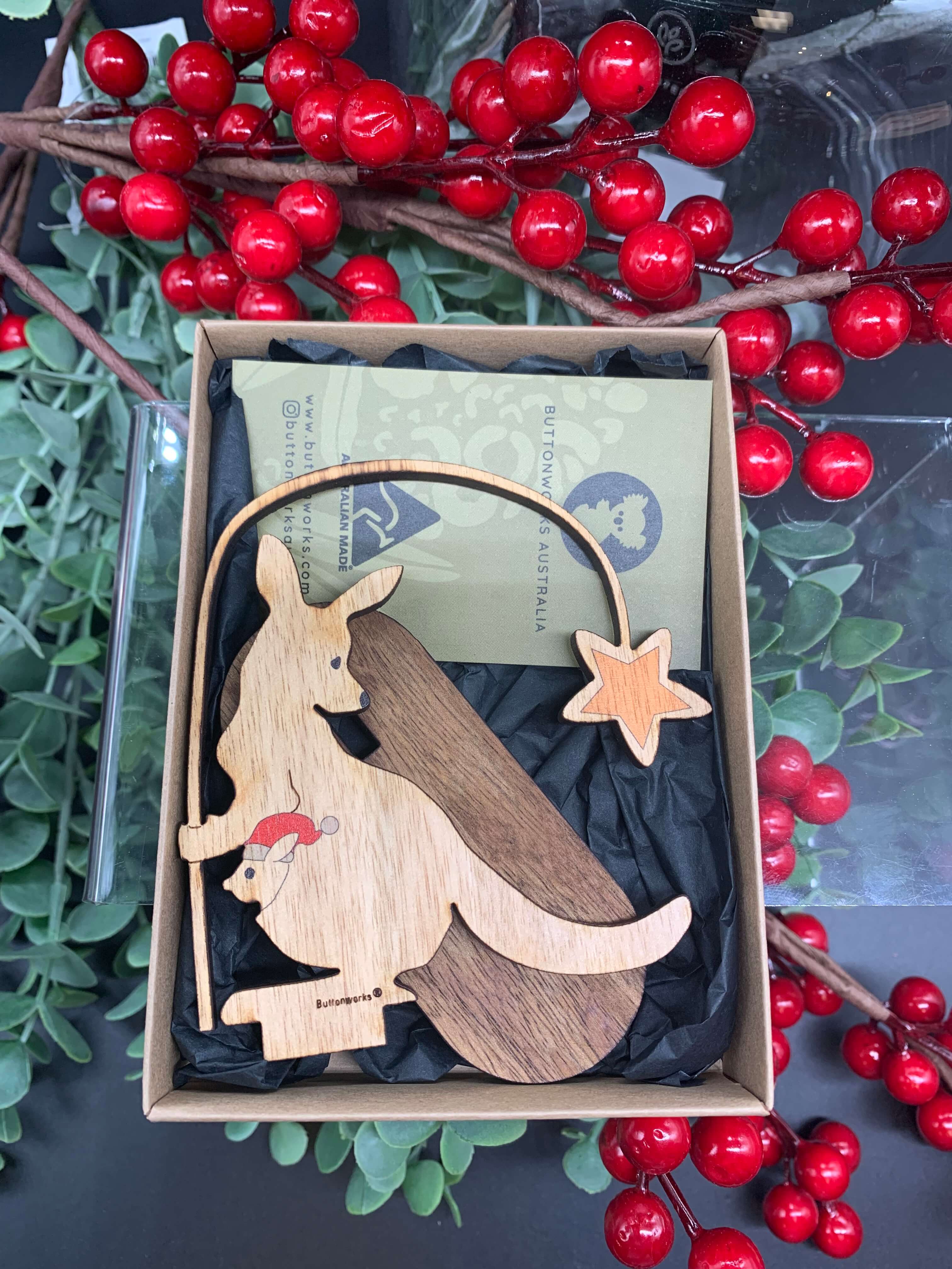 Australian Kangaroo Christmas Decoration