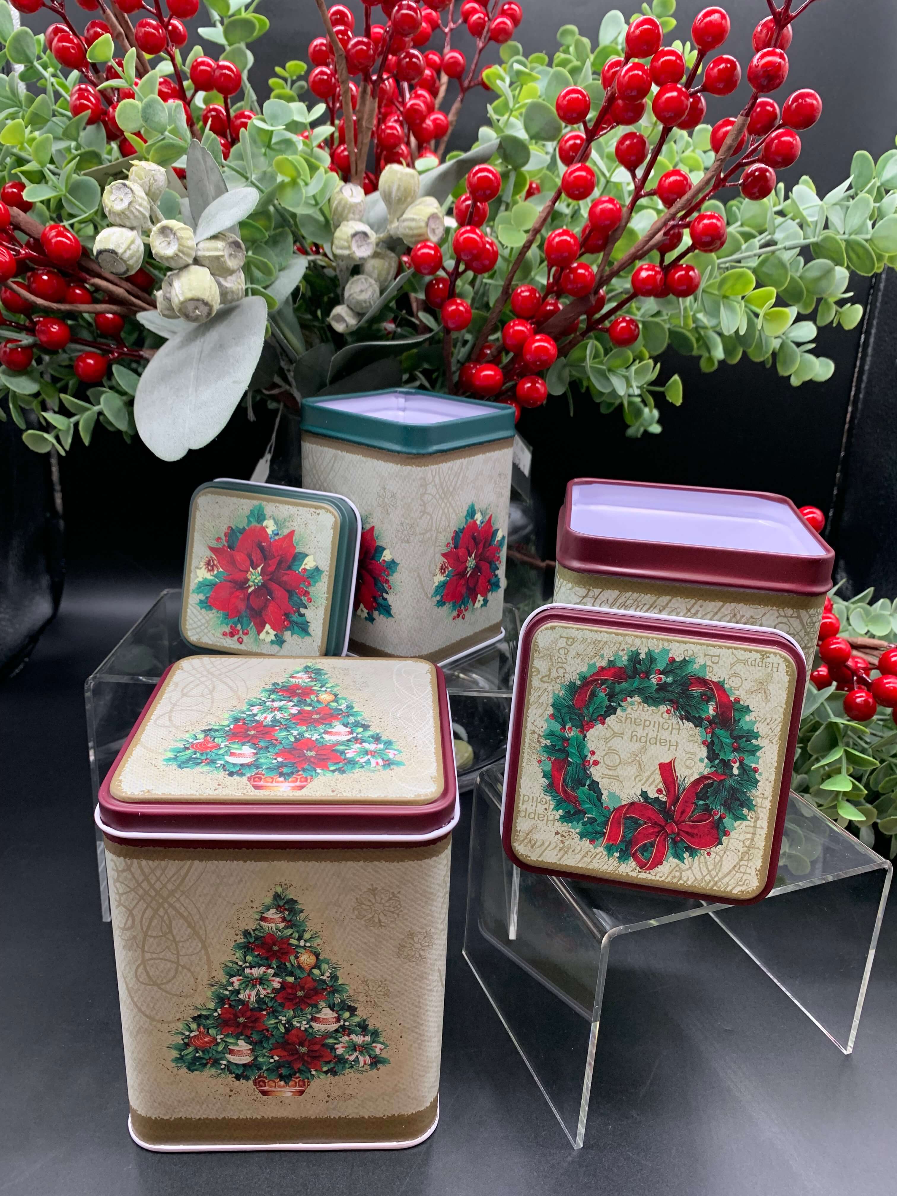 Christmas Set of 3 Tins